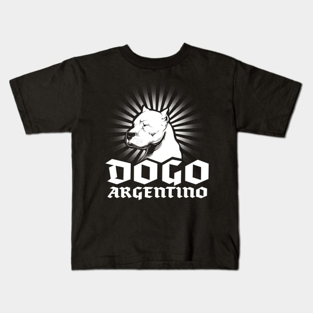 Dogo Argentino Kids T-Shirt by Black Tee Inc